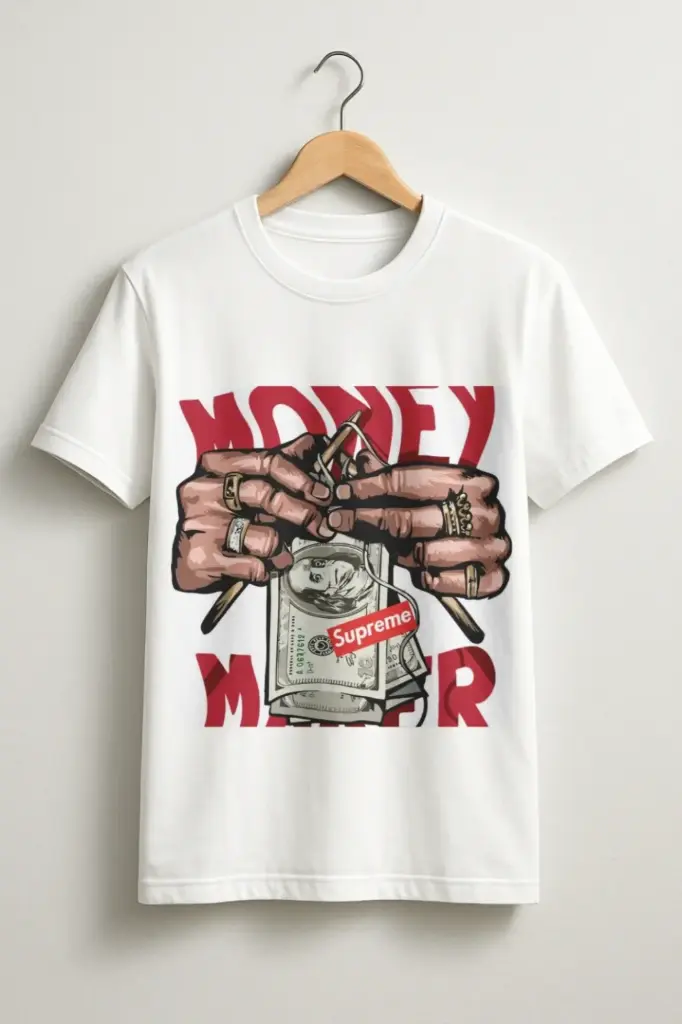 Money Making Machine – Premium Graphic T-Shirt by Zuvra